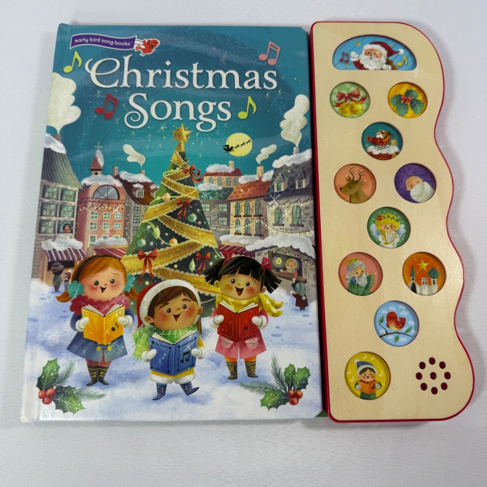 Cottage Door Press‎ Christmas Songs Early Bird Song Books 10 Button Sound WORKS